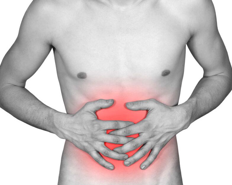 Dolor abdominal debido a la presencia de parásitos en el cuerpo.